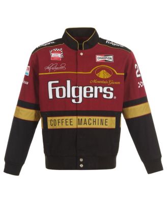 Men's Maroon/Black Tim Richmond Folgers Twill Uniform Full-Snap Jacket