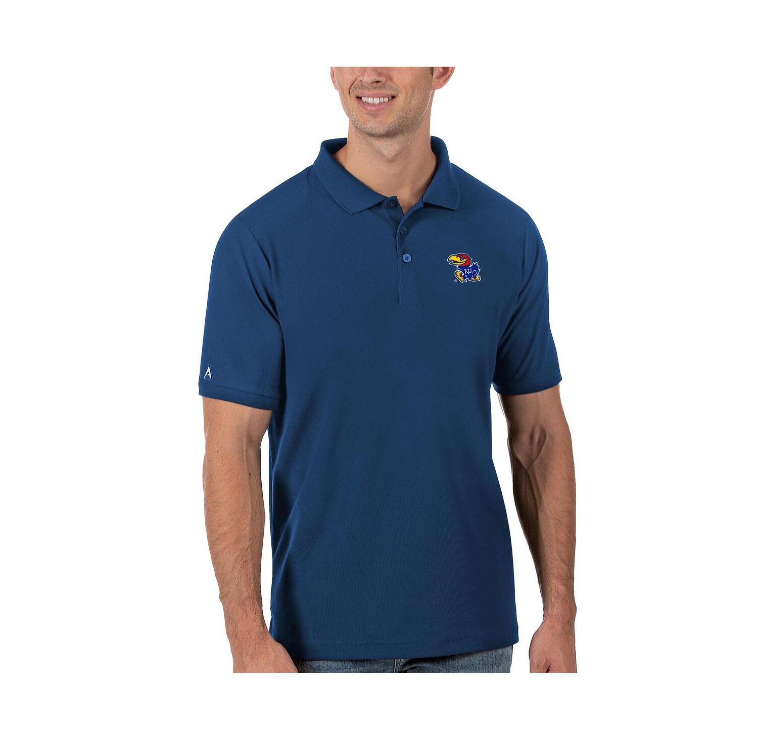 Men's Royal Kansas Jayhawks Legacy Pique Polo