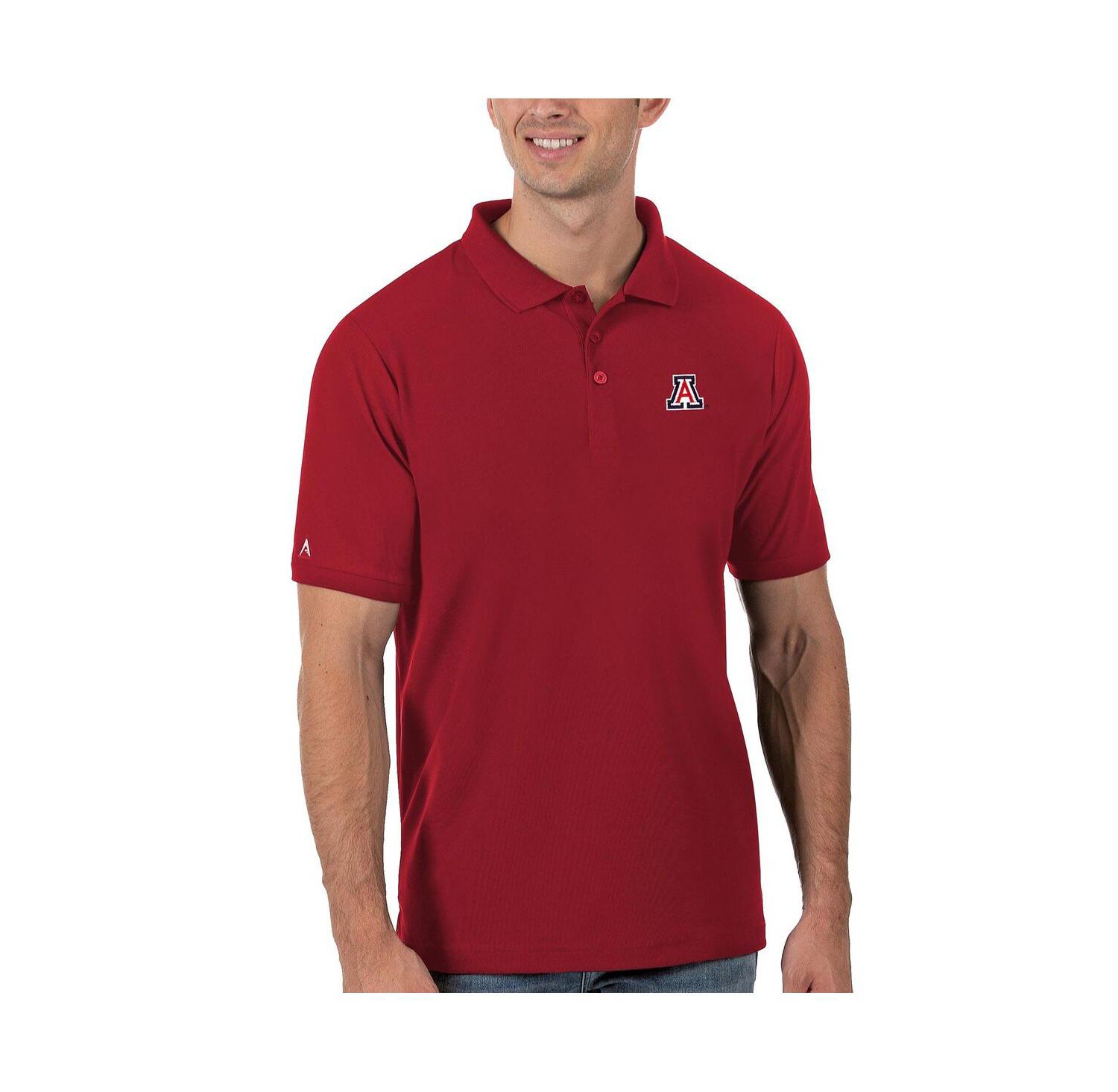 Men's Red Arizona Wildcats Legacy Pique Polo