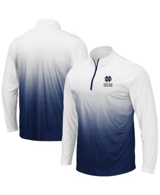 Colosseum - Men's Navy Notre Dame Fighting Irish Magic Team Logo Quarter-Zip Jacket