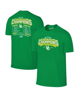 The Victory - Men's Green Oregon Ducks 2024 Big Ten Football Conference Champions Undefeated Schedule T-Shirt