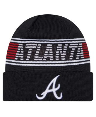 New Era - Men's Navy Atlanta Braves Authentic Collection Cuffed Knit Hat
