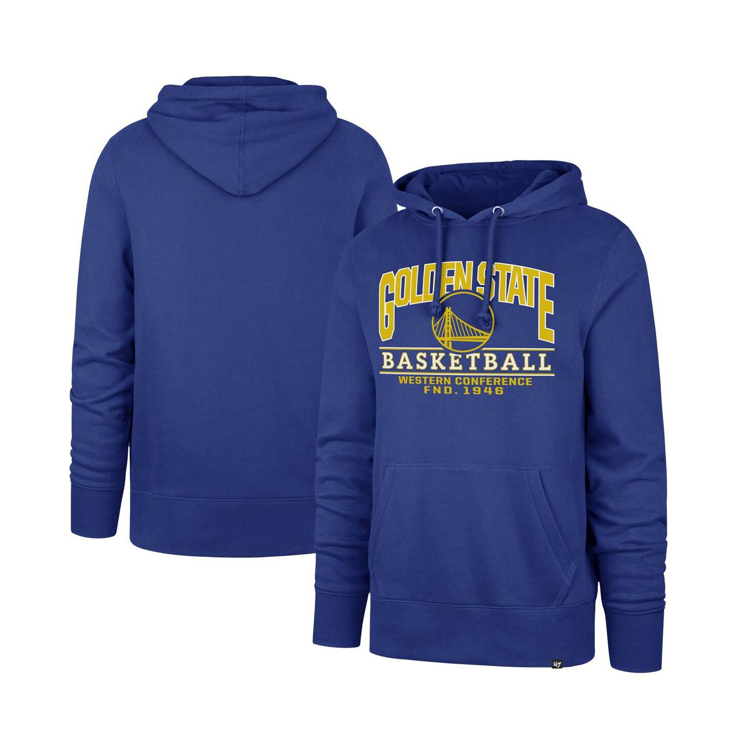 Мужское худи '47 Brand Royal Golden State Warriors Big & Tall Good Call Headline Pullover — фото 1