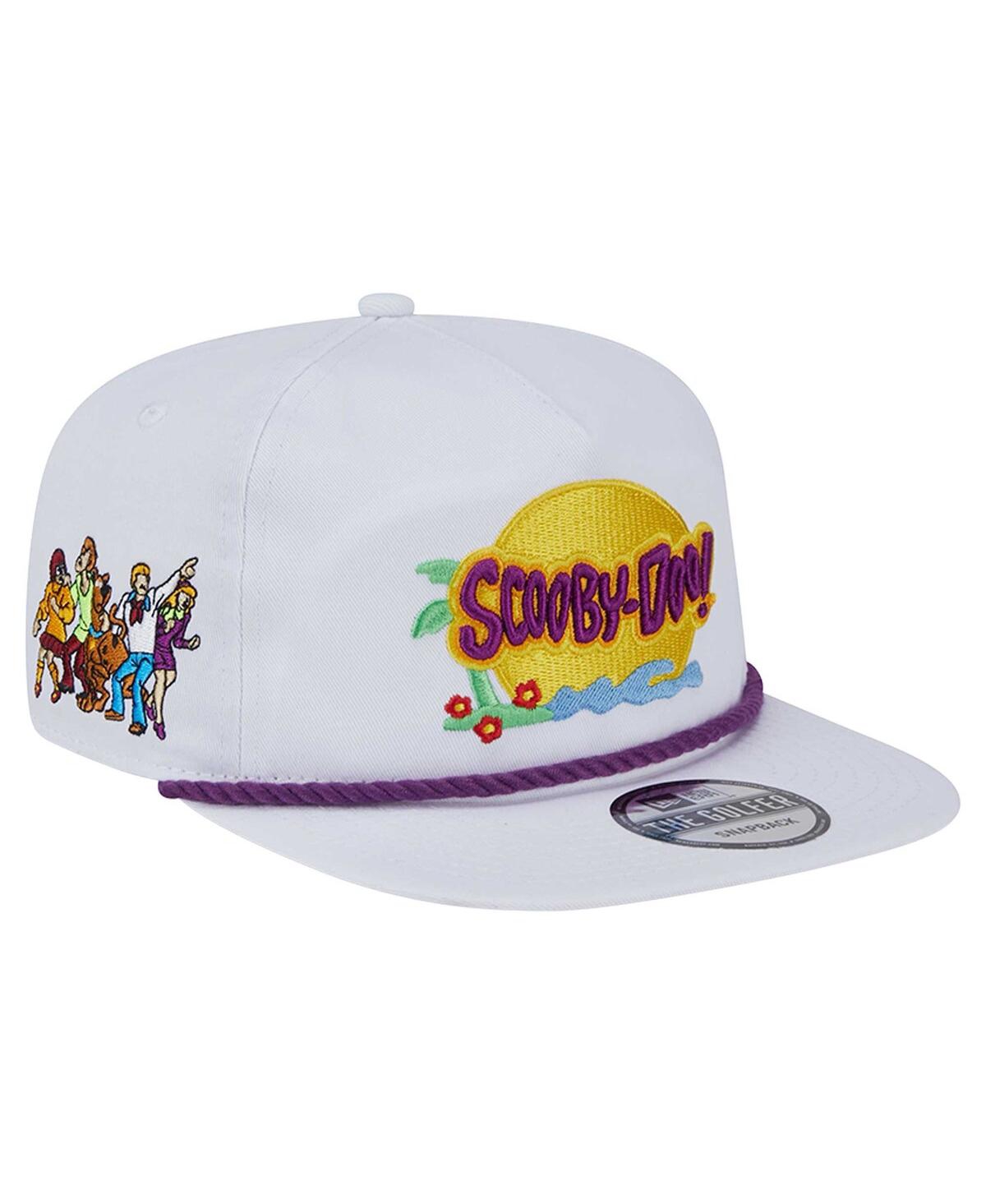 NEW ERA MEN'S WHITE SCOOBY-DOO GOLFER ADJUSTABLE HAT 