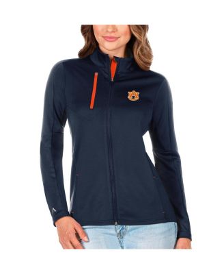 Antigua - Women's  Navy/Orange Auburn Tigers Generation Full-Zip Jacket