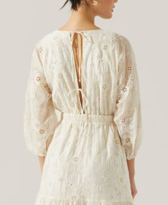 fitted lace wedding dress Hyacinth Eyelet Maxi Dress main image 0