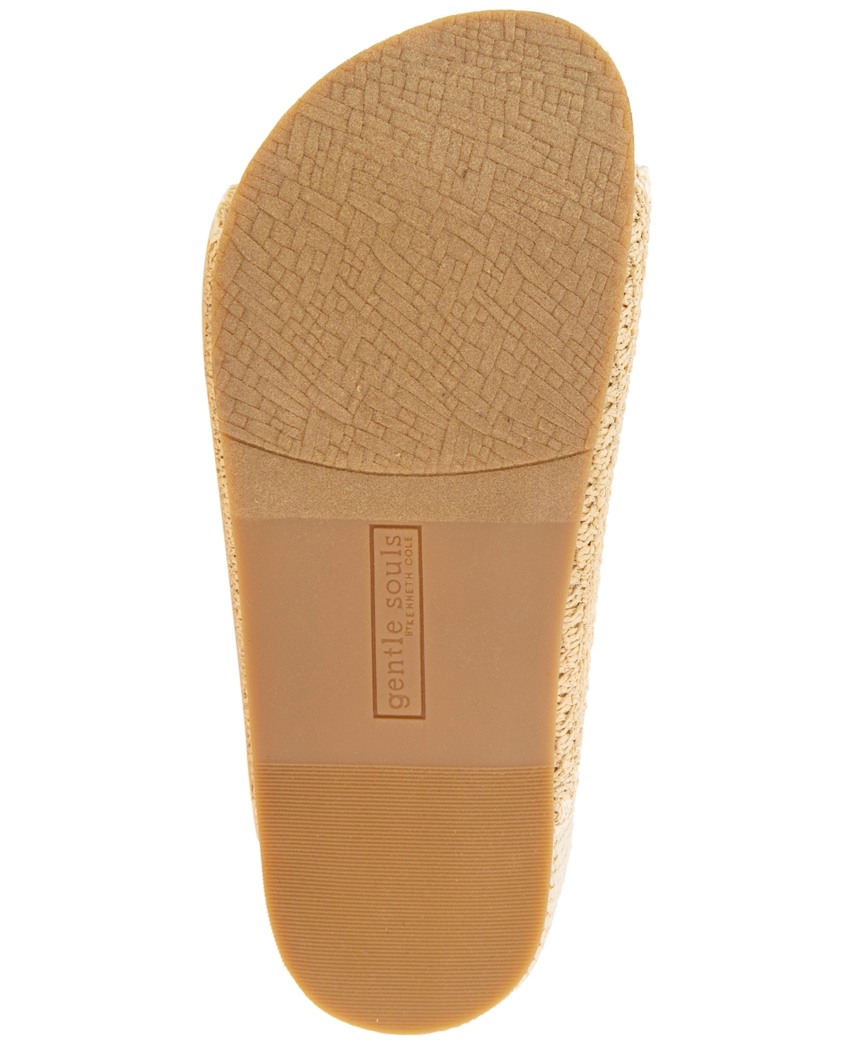 Shop Gentle Souls Women's Kendall Buckled Platform Sandals In Natural Raffia