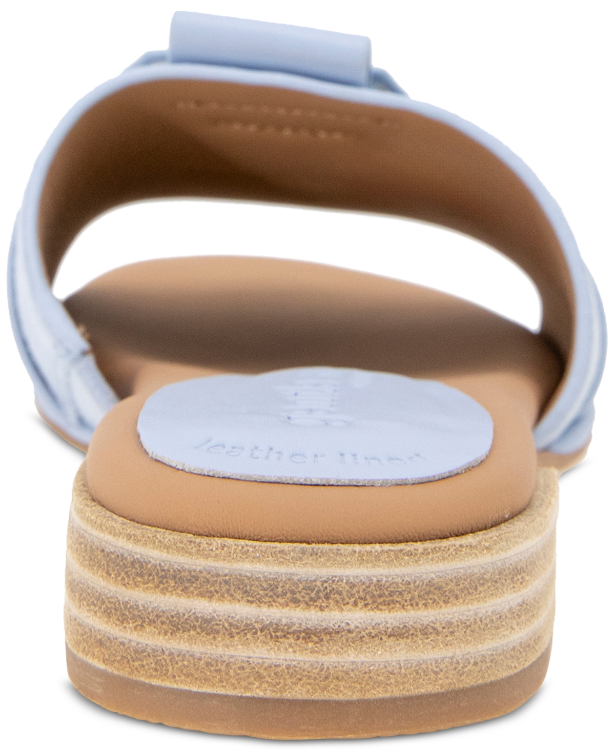 Shop Gentle Souls Women's Hudson Mixed-media Flat Sandals In Light Blue Suede