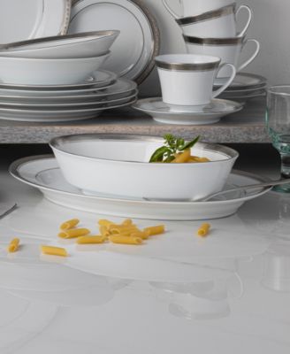 Crestwood Platinum 50 Pc. Dinnerware Set, Service for 8