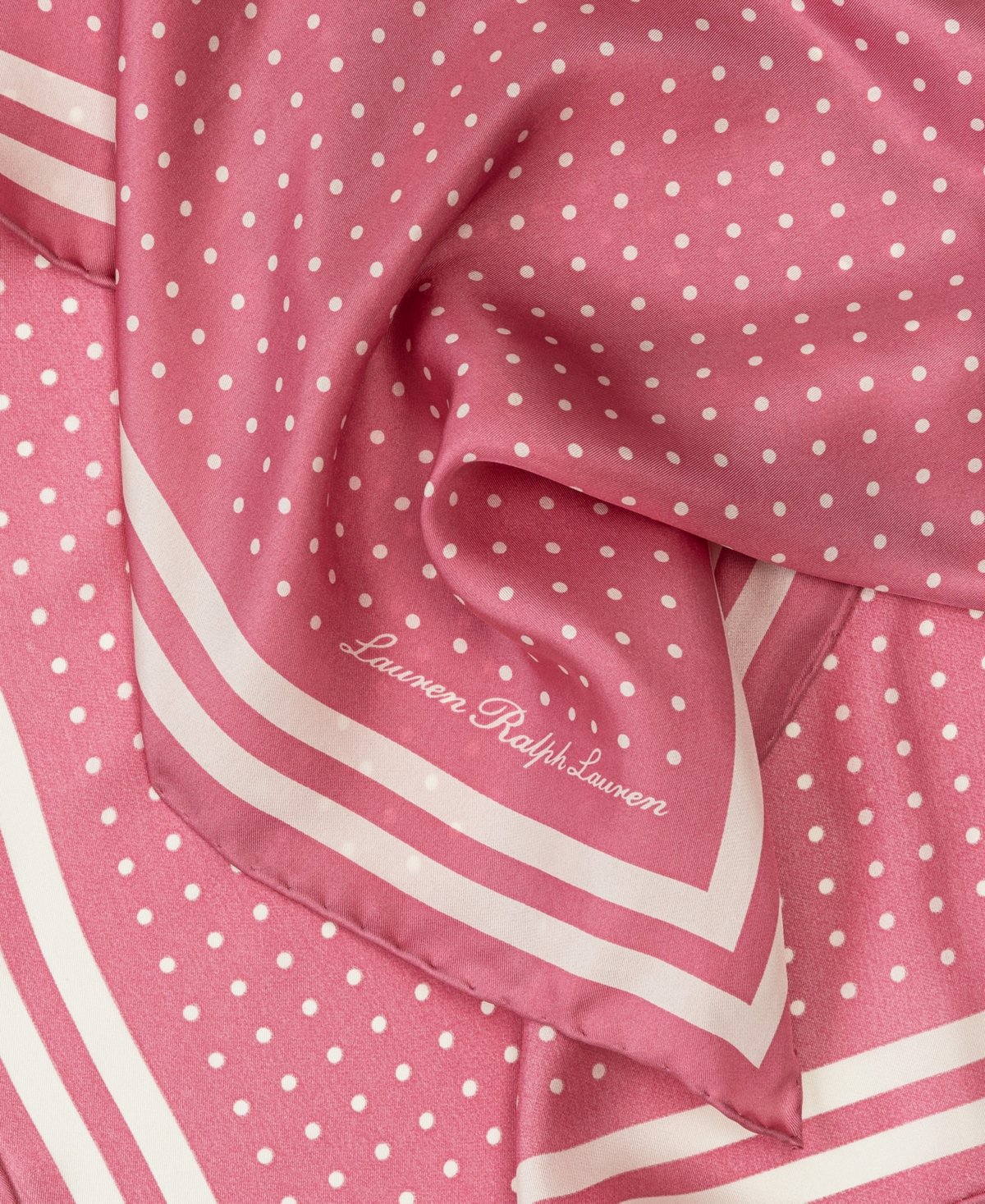 RALPH LAUREN RESORT DOT SQUARE SCARF