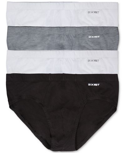 2(x)ist Tagless Bikini Briefs, 4 Pack