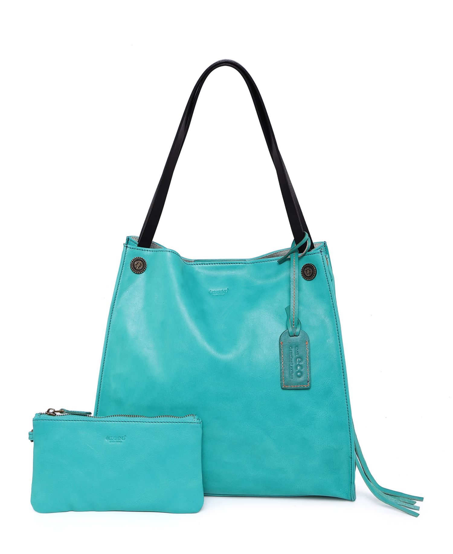 Daisy Large Leather Crossbody Tote Bag