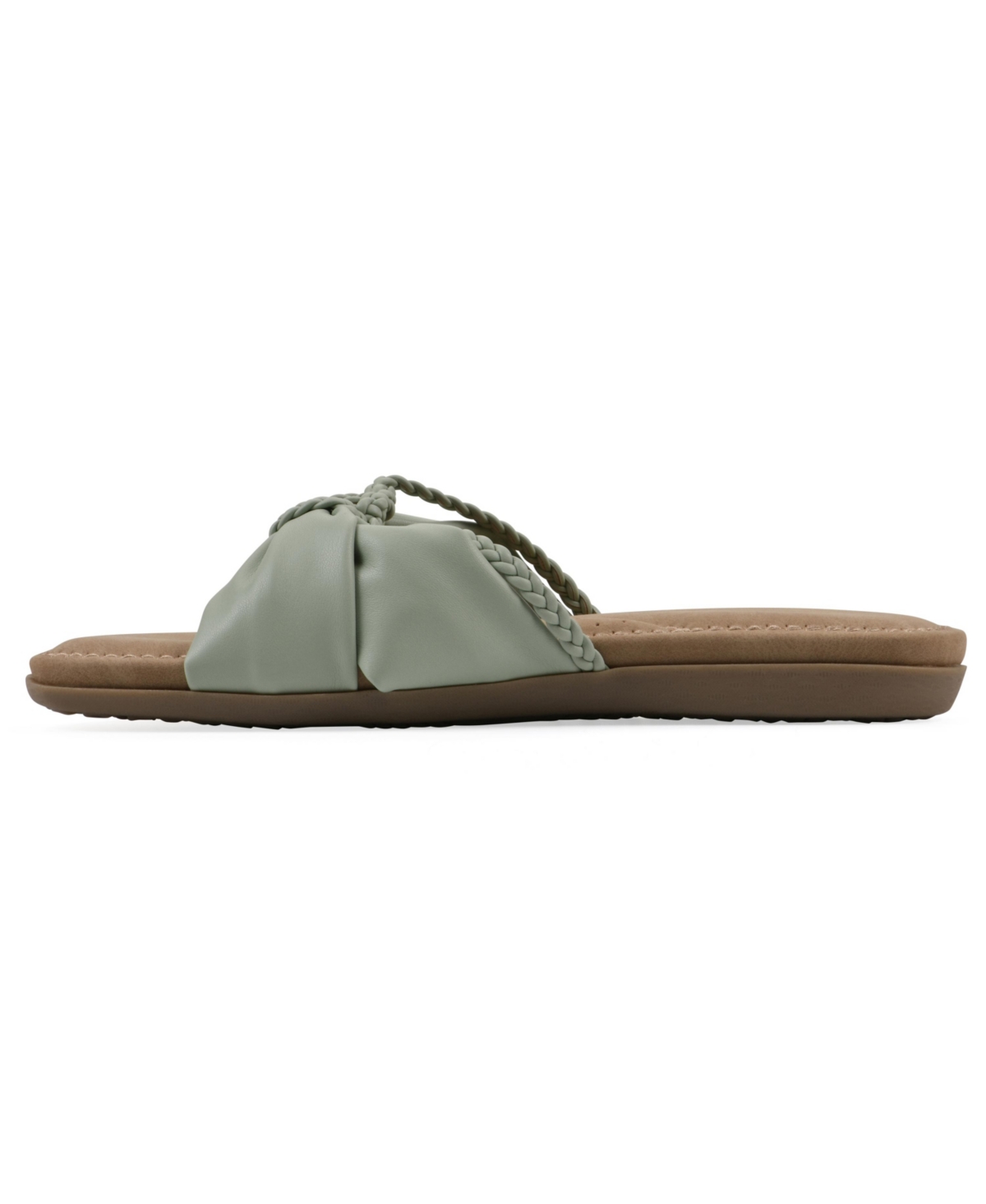 Cliffs By White Mountain Fasha Slide Sandal In Sage Green