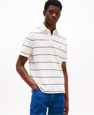 Tommy Hilfiger - Men's Classic-Fit Heavy Jersey Stripe Polo Shirt