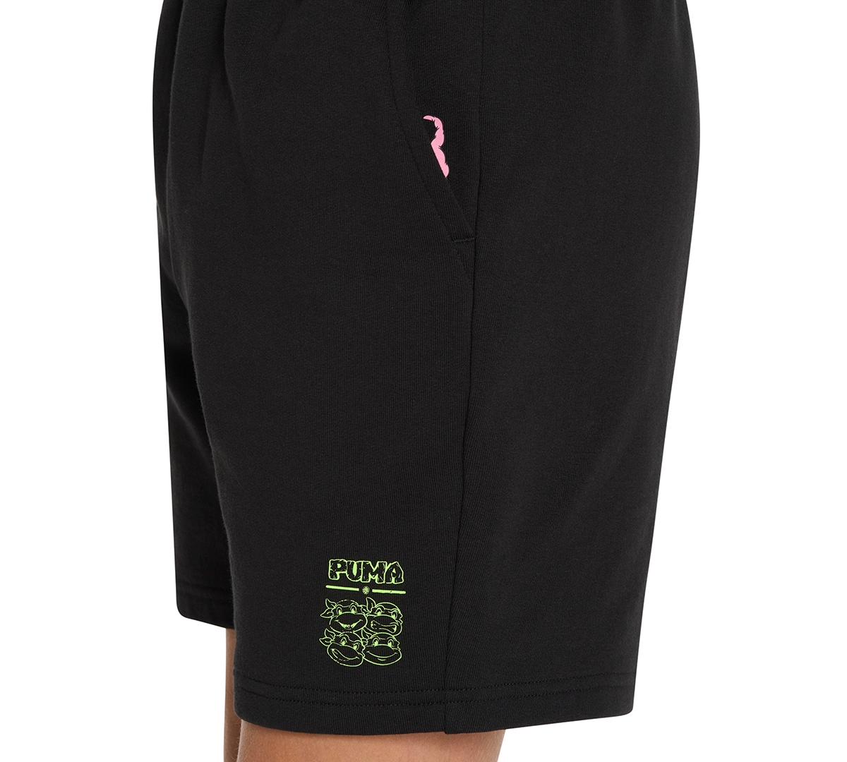 Puma X Tmnt Big Boys Relaxed Shorts In  Black
