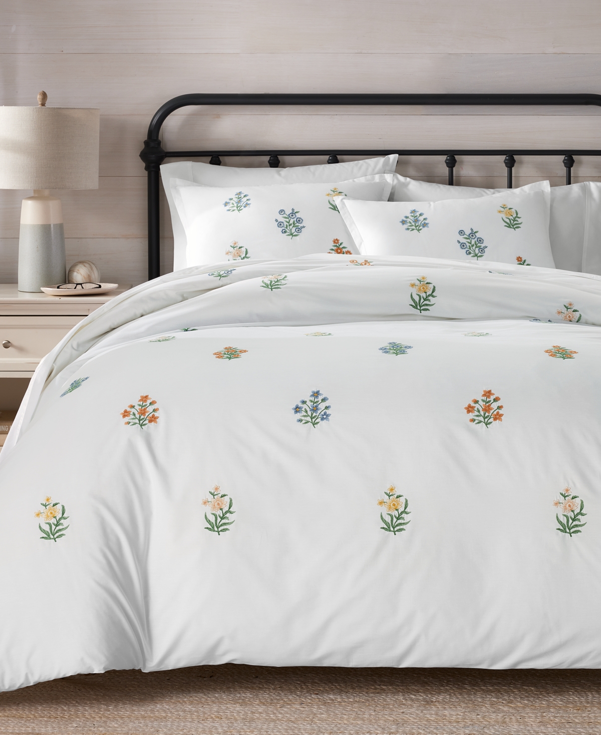 Charter Club Bouquet Embroidery 3-pc. Comforter Set, Full/queen, Exclusively At Macy's In White