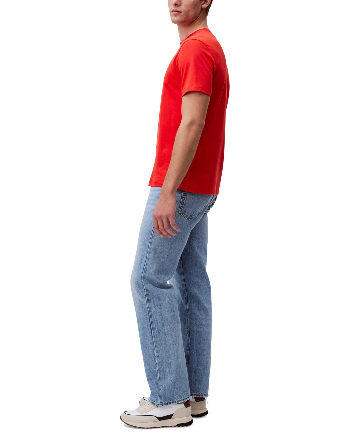 Shop Calvin Klein Men's Short Sleeve Supima Cotton Interlock T-shirt In Red Alert