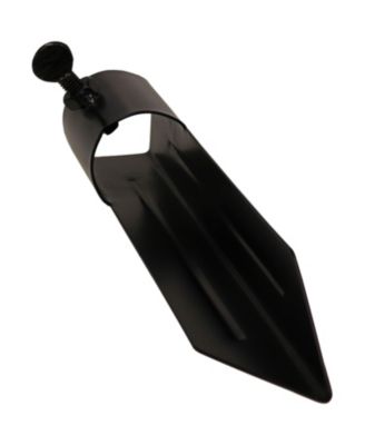 Outdoor Universal Steel Metal Ground Stake Accessory for Patio and Lawn Torches - Black