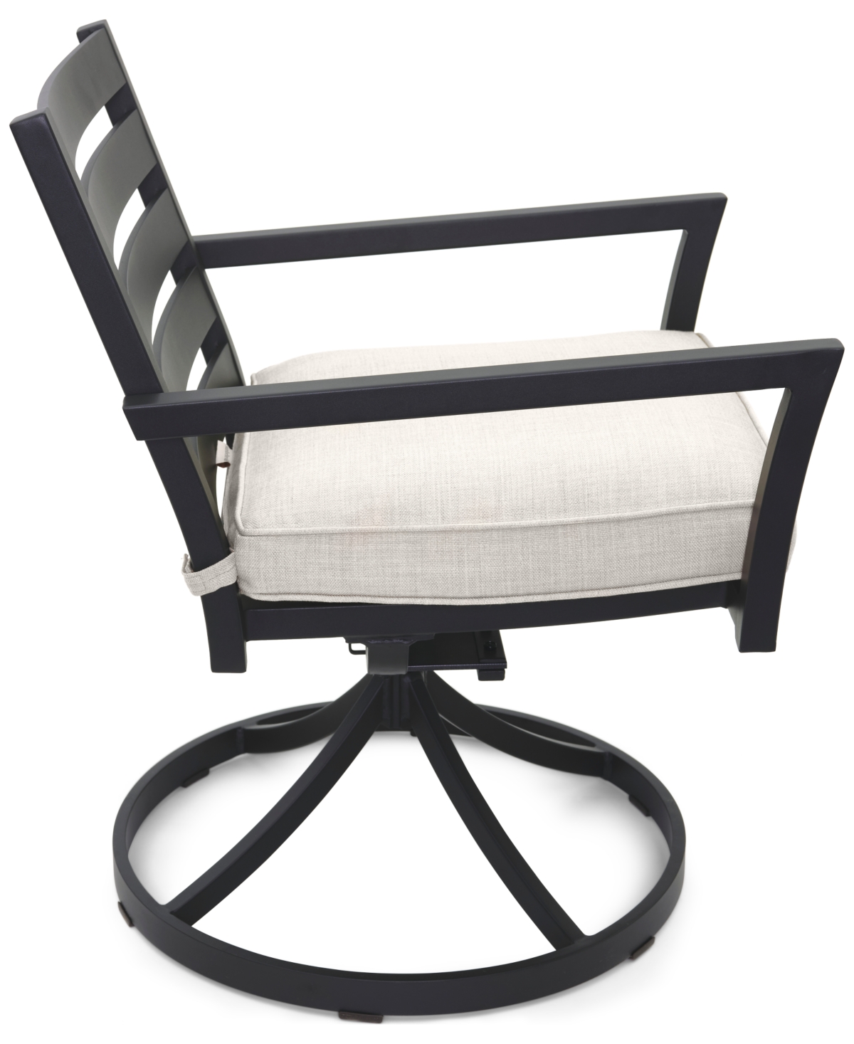 Agio Astaire Outdoor 7-pc Dining Set (84x42" Table + 4 Dining Chairs + 2 Swivel Chairs), Created For Macy In Pearl White