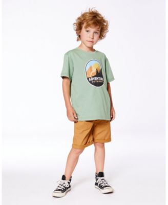 Boy Stretch Twill Short Tan - Toddler|Child