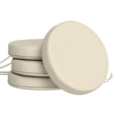 Round Indoor/Outdoor Chair Cushion Pads Set of 4