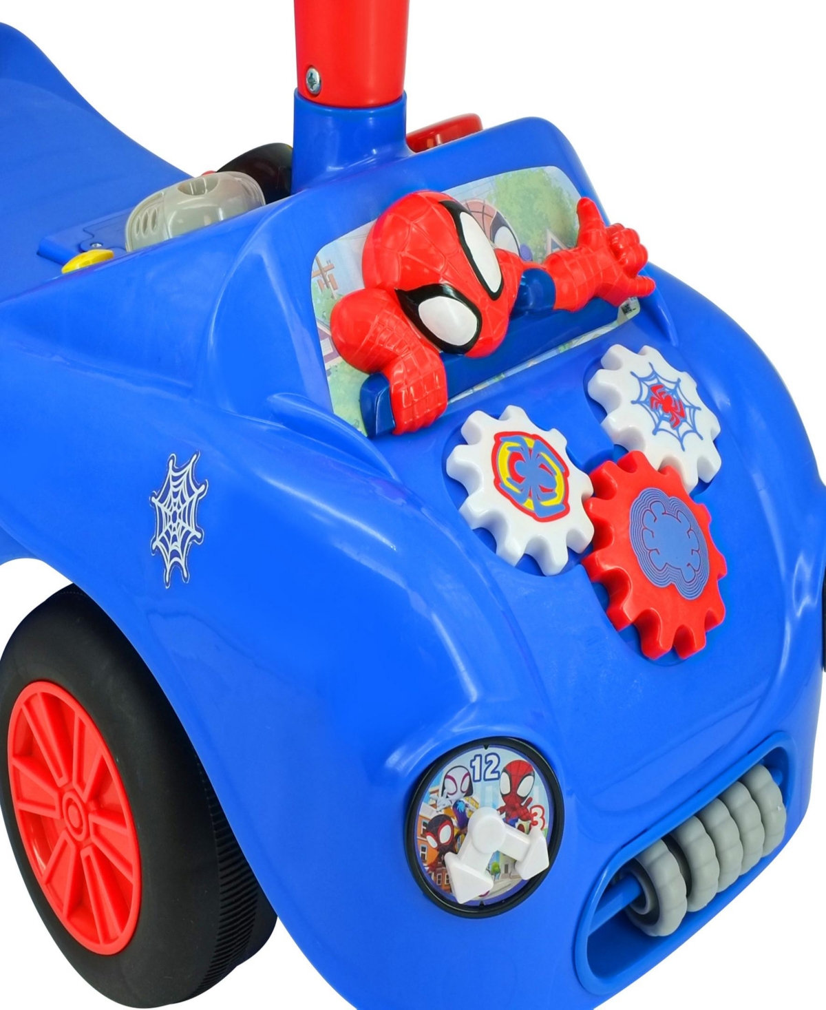 Shop Kiddieland Lights N' Sounds Spidey Web Racer Ride-on In Multi