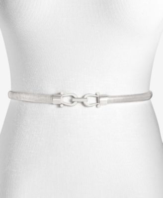 Giani Bernini - Horsebit Cobra Stretch Metal Belt