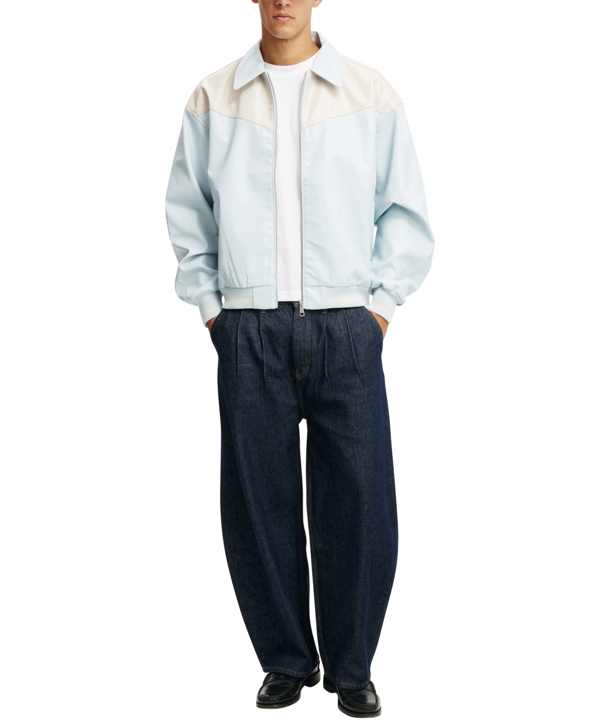 COTTON ON MEN'S LONG SLEEVE WESTERN JACKET 