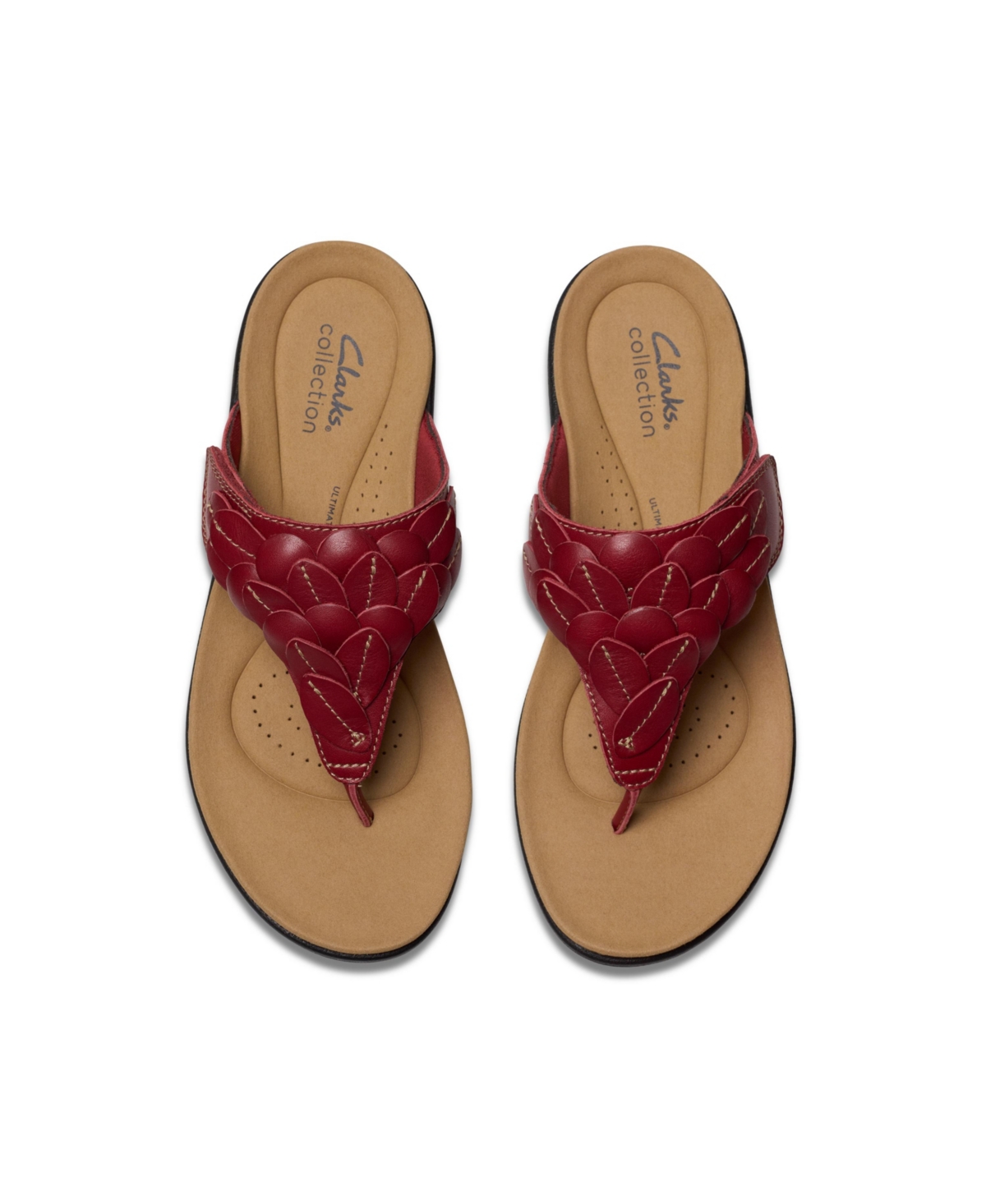 CLARKS COLLECTION WOMEN'S LAURIEANN PALM FLIP-FLOP SANDALS 