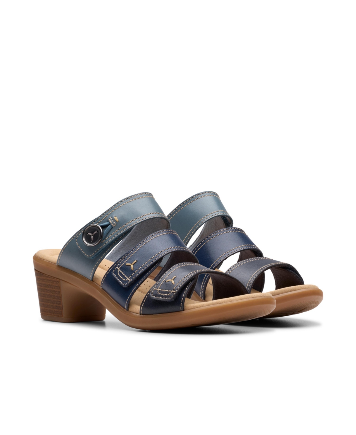 CLARKS COLLECTION WOMEN'S EMILY2 ADELLA BLOCK HEEL SANDALS 