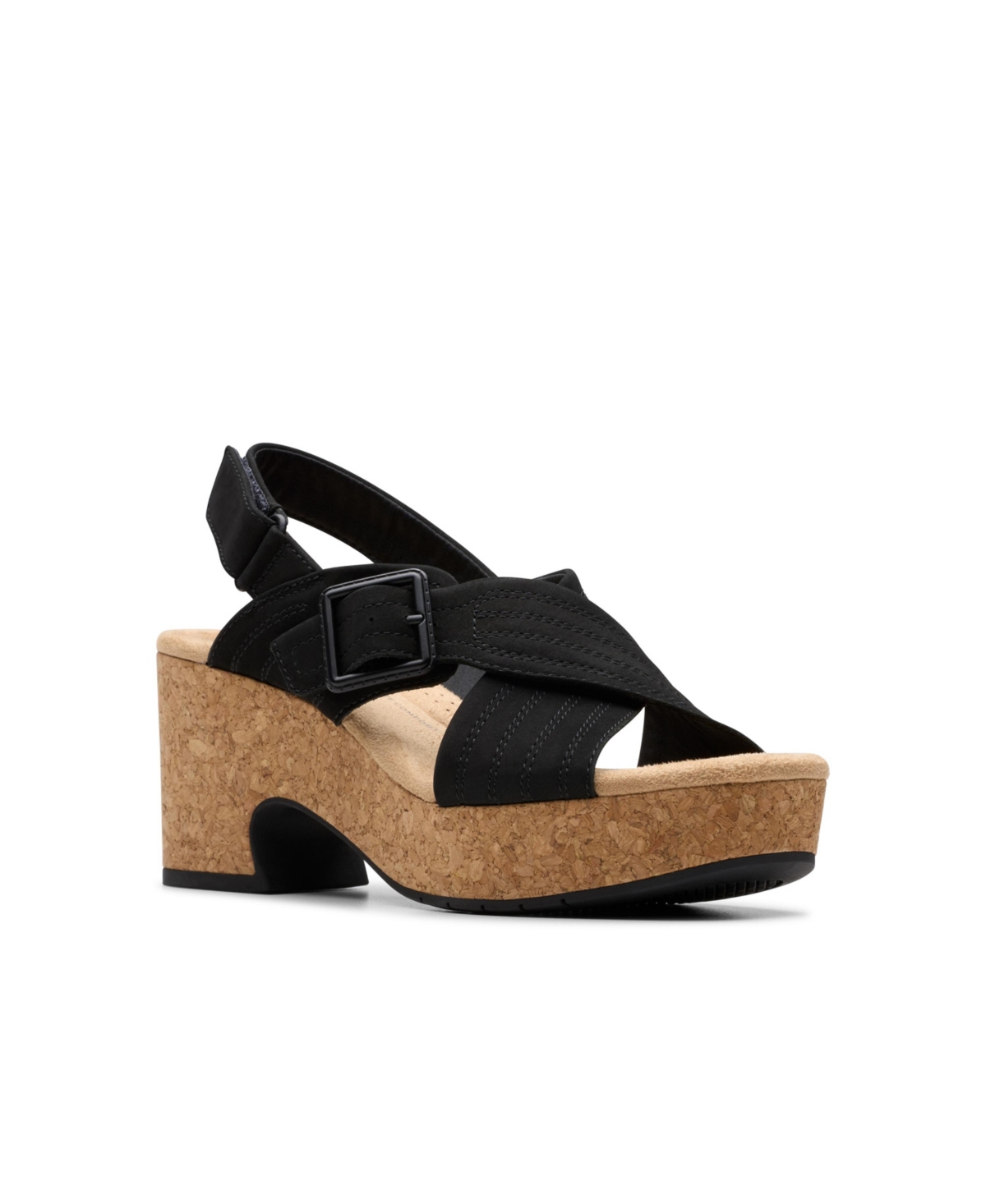 Clarks Wide Width Nerisa West Wedge Sandal In Multi