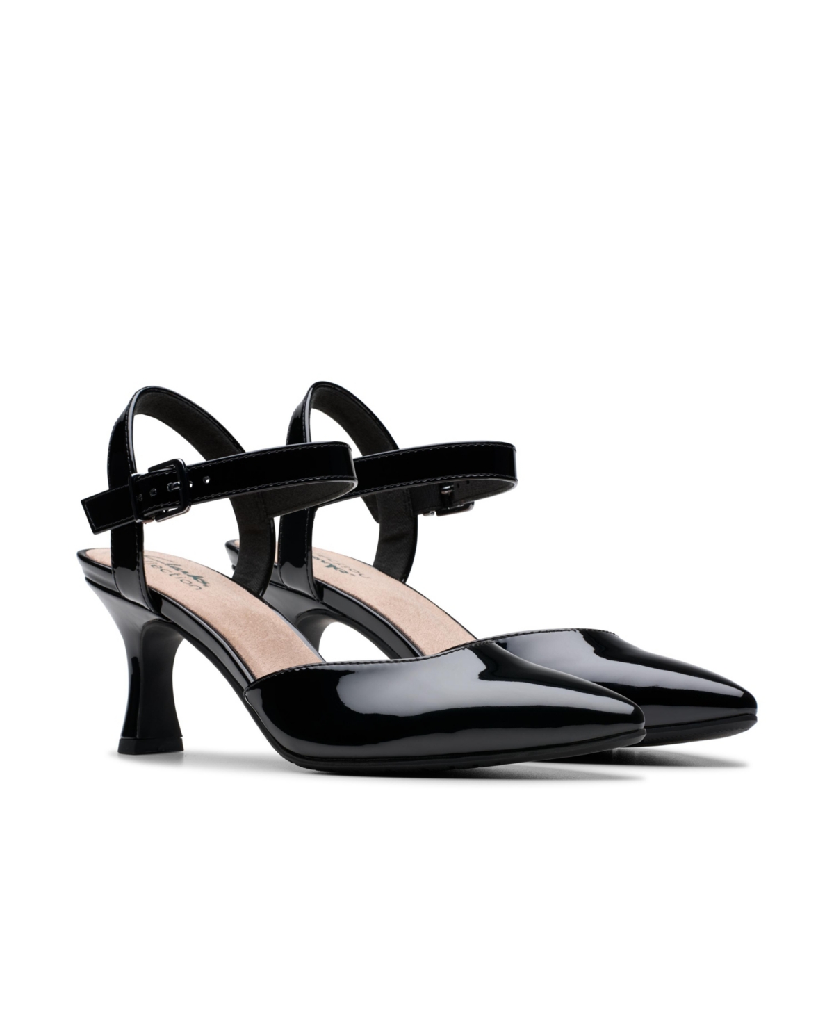 Clarks Collection Women's Kataleyna Cora Pointy Toe Pumps In Black Patent
