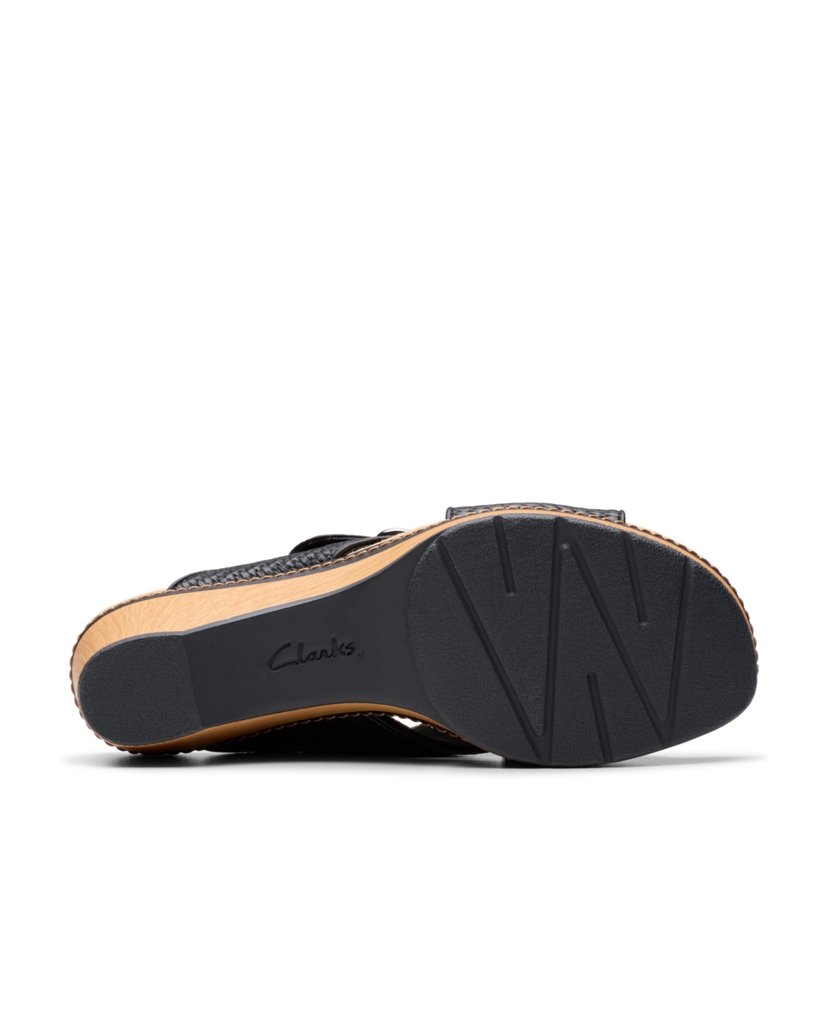 Clarks Collection Women's Seannah Nora Wedge Sandals In Black Interest