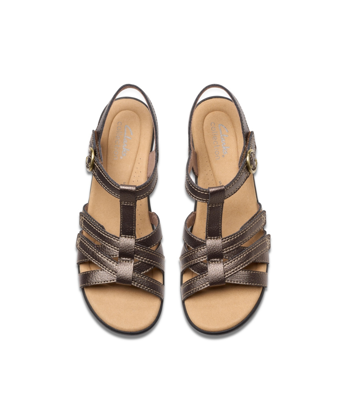 CLARKS COLLECTION WOMEN'S EMILY2 ROSE BLOCK HEEL SANDALS 