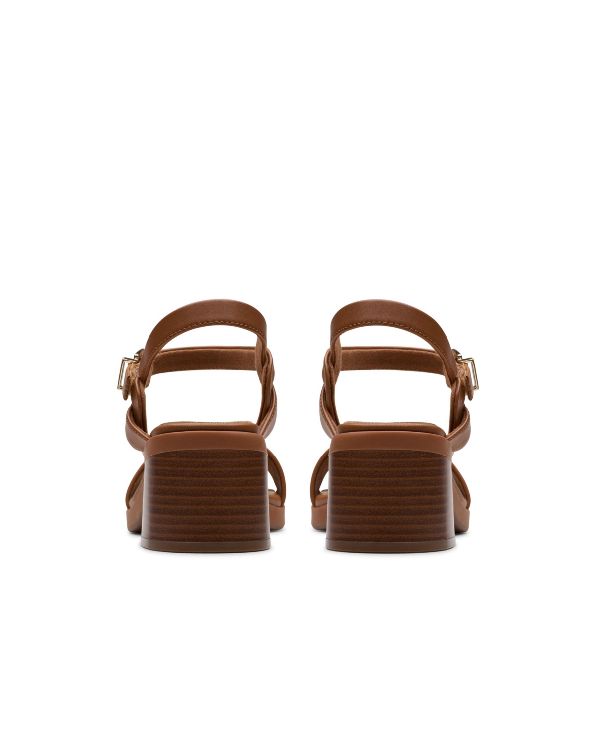 Clarks Collection Women's Jaylan Ray Square Toe Sandals In Natural Interest Leather