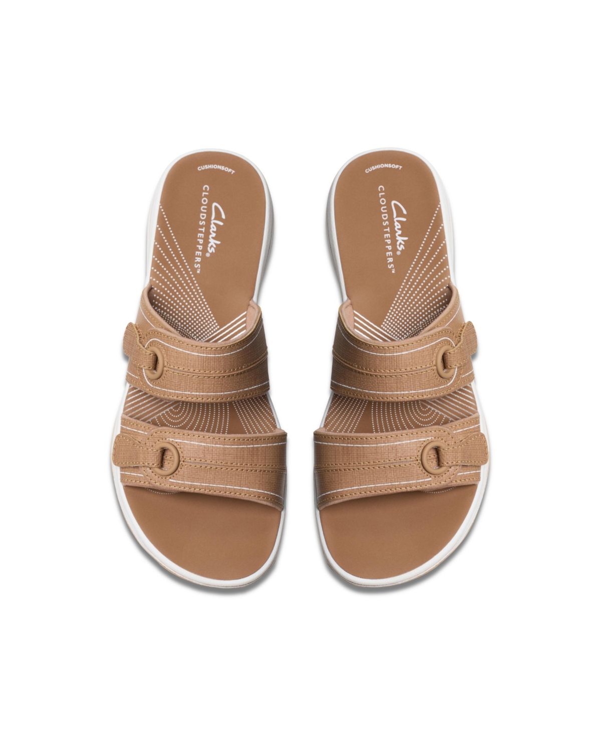 Clarks Cloudsteppers Women's Breeze Maye Slip-on Sandals In Warm Beige