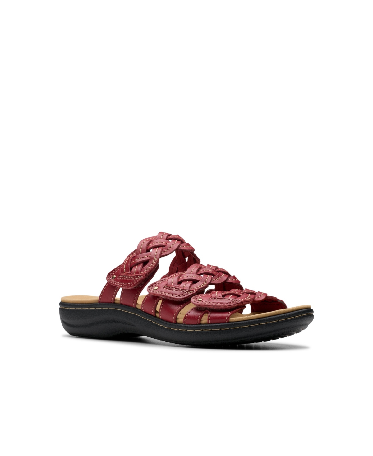 CLARKS COLLECTION WOMEN'S LAURIEANN RIO SLIP-ON FLAT SANDALS 
