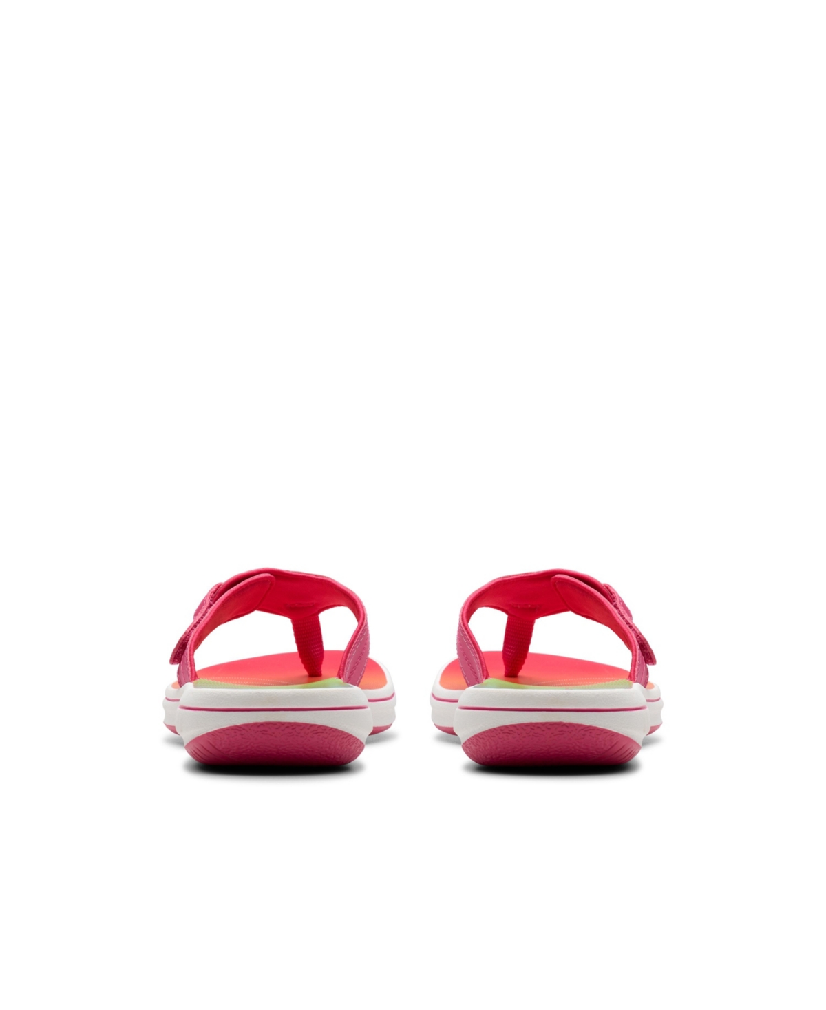 Clarks Cloudsteppers Women's Breeze Reyna H Slip-on Sandals In Bright Pink Ombre