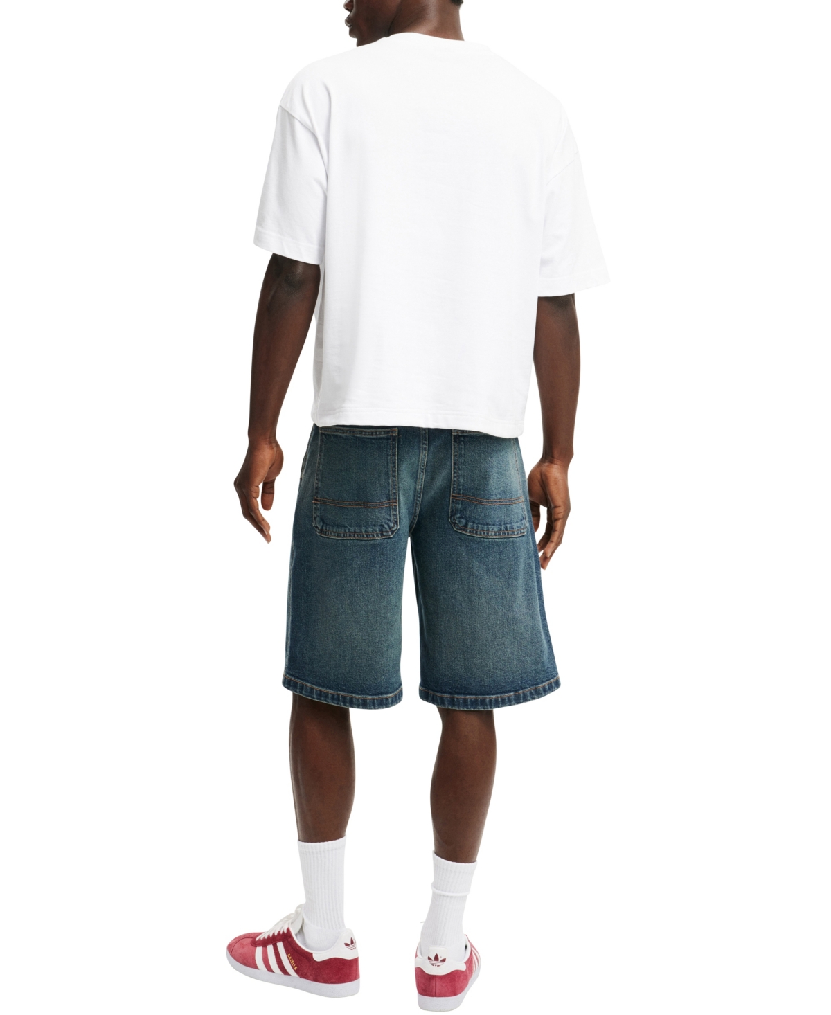 COTTON ON MEN'S BAGGY DENIM SHORTS