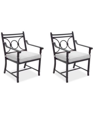 Wythburn Mix and Match Scroll Outdoor Dining Chairs, Set of 2