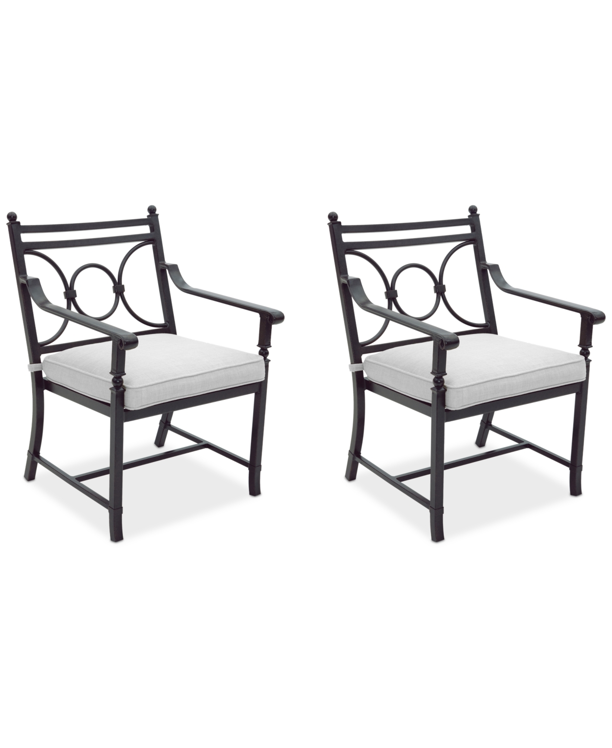 AGIO WYTHBURN MIX AND MATCH SCROLL OUTDOOR DINING CHAIRS, SET OF 2, CREATED FOR MACY'S 