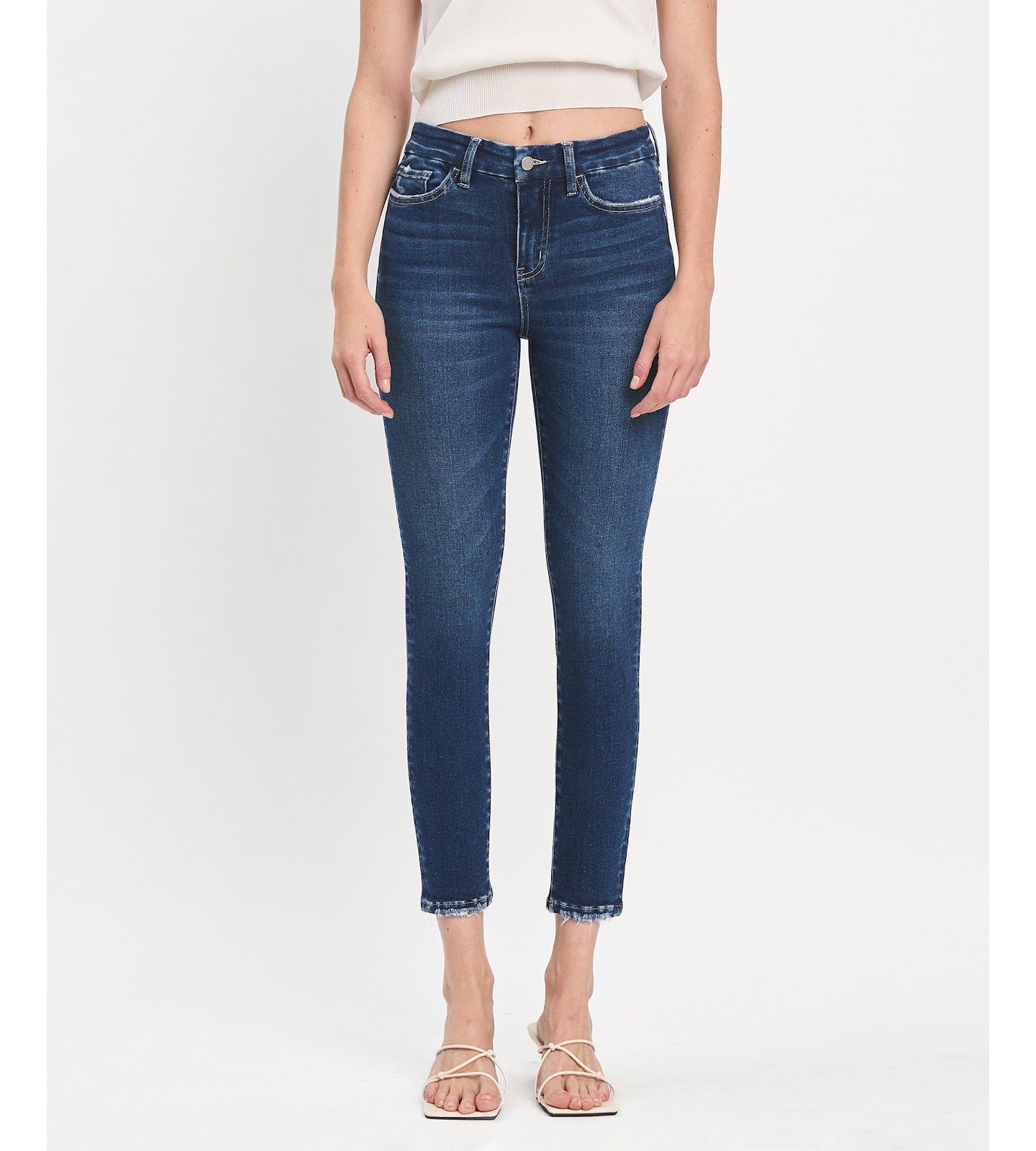 Женские джинсы Flying Monkey High Rise Skinny, цвет: Синий — фото 1