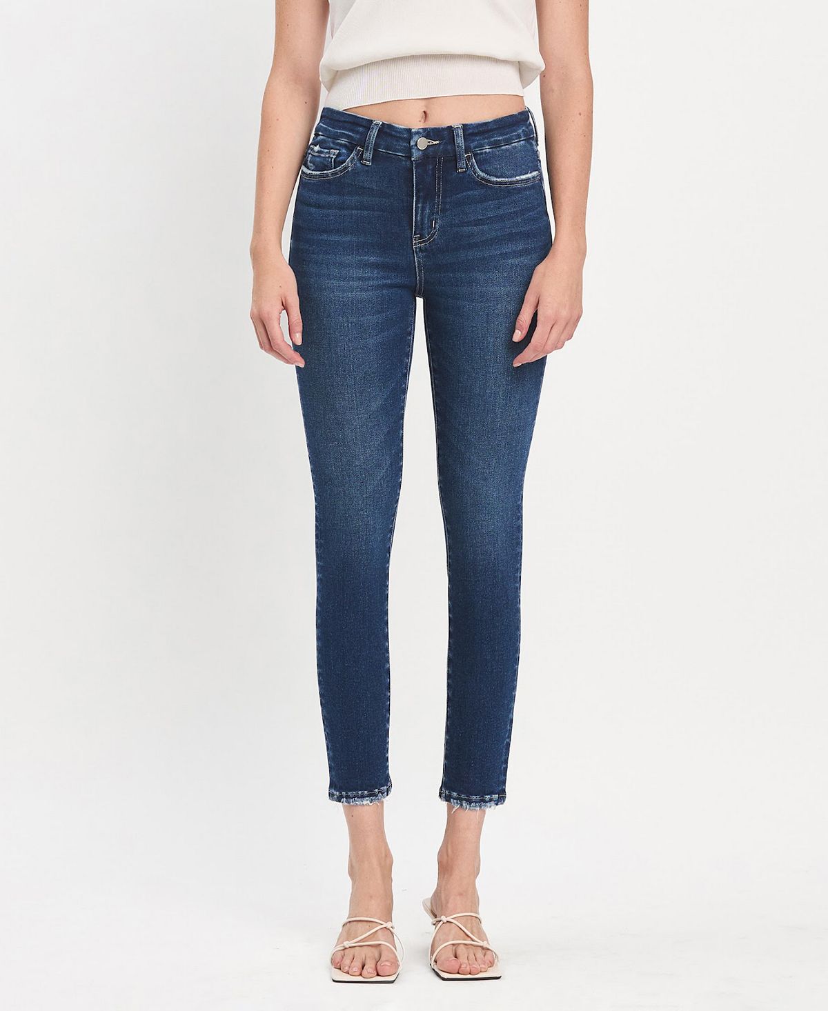 Flying Monkey Women's High Rise Skinny Jeans view 1 — MAYCSS fashion products