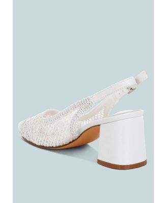 Womens Tolina Woven Design Slingback Sandals