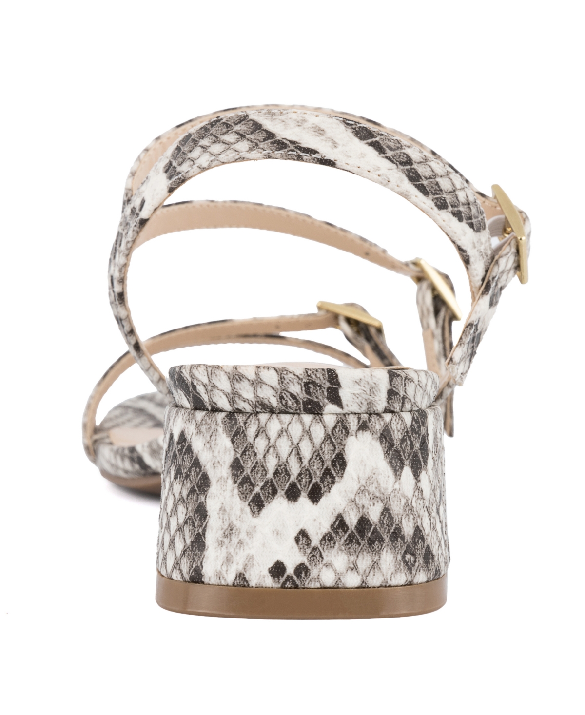 Jones New York Women's Unasyn Block Heel Strappy Dress Sandals In Snake