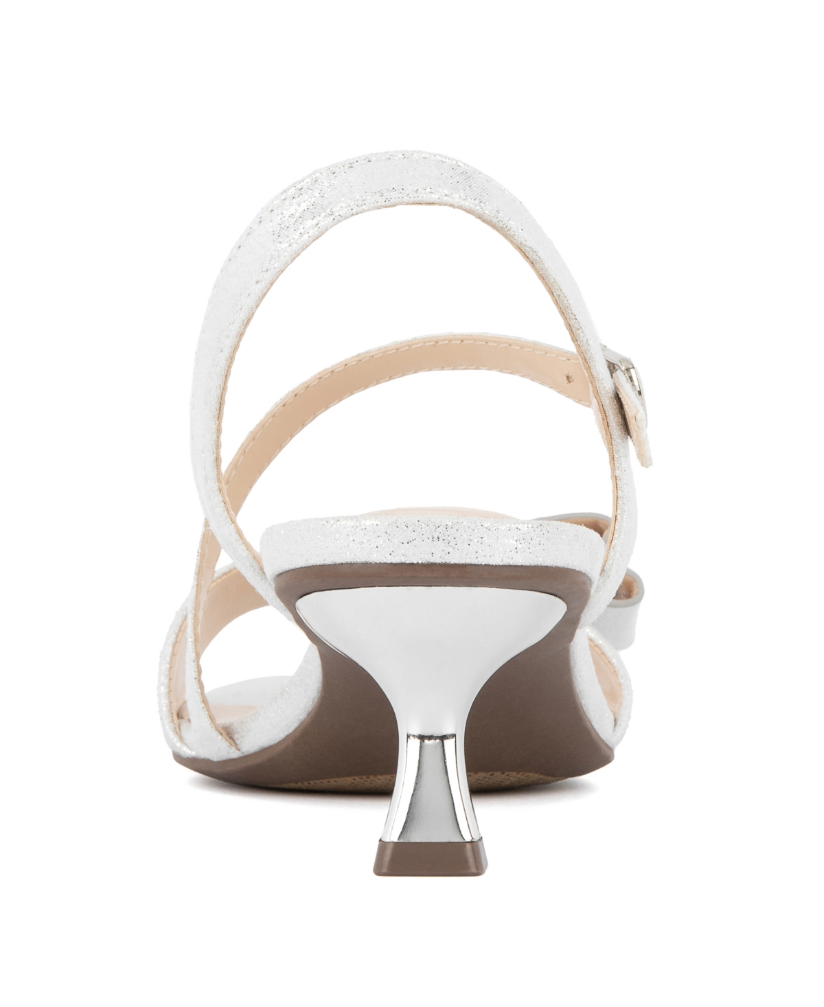 Jones New York Women's Kellery Kitten Heel Dress Sandals In Silver