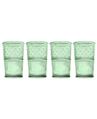 Godinger Claro Modern Vintage Tumbler Glasses - 12oz., Set of 4 - Macy's