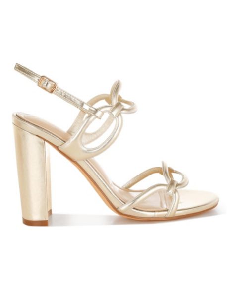 Женские сандалии London Rag Ryzah Metallic Cut Out Chain, цвет: Золотой искусственная кожа
