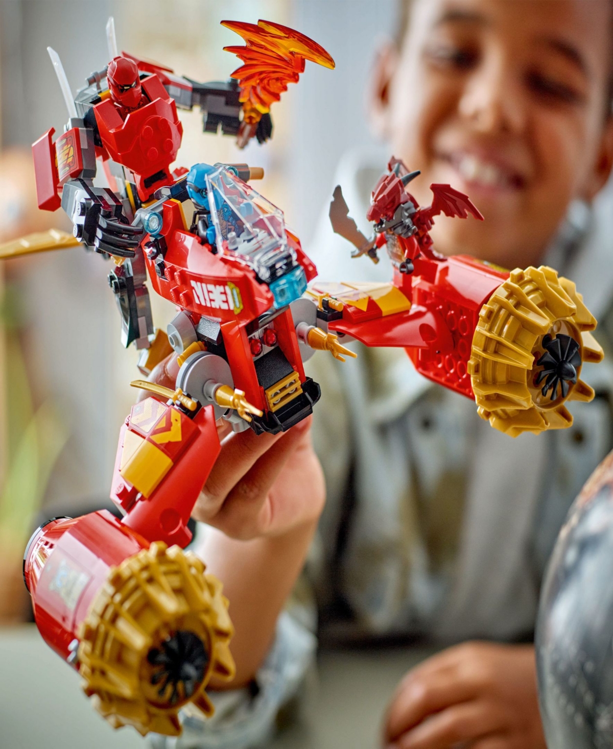 LEGO NINJAGO KAI'S MECH STORM RIDER ACTION FIGURE BUILDING TOY 71830, 333 PIECES 