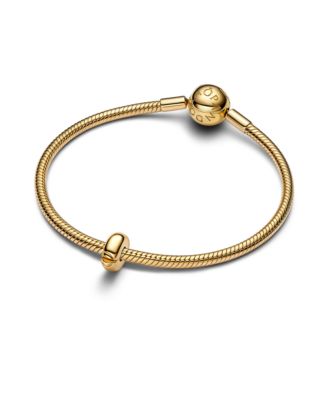 14K Gold Plated Round Clip Charms